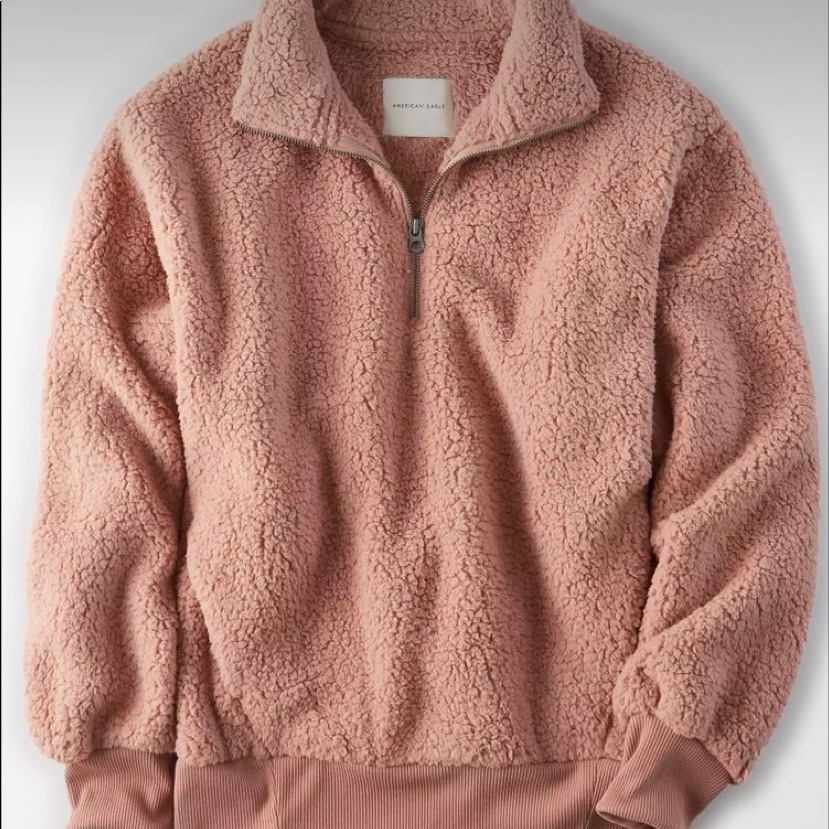 Ae Fluffy Pullover Jacket.